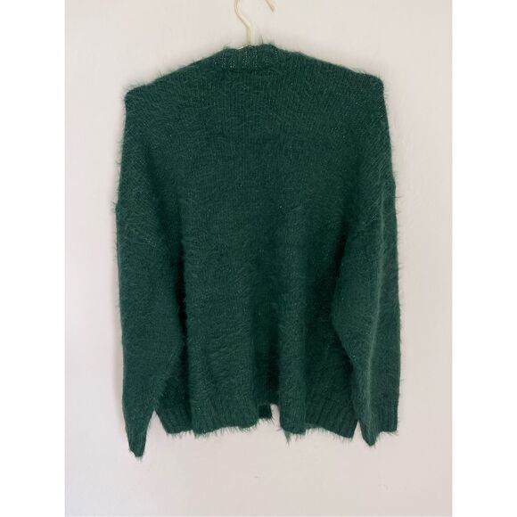 AMERICAN EAGLE Whoa So Cozy Fuzzy Cardigan Sweater Size Medium NWT Oversized Fit - Picture 3 of 5